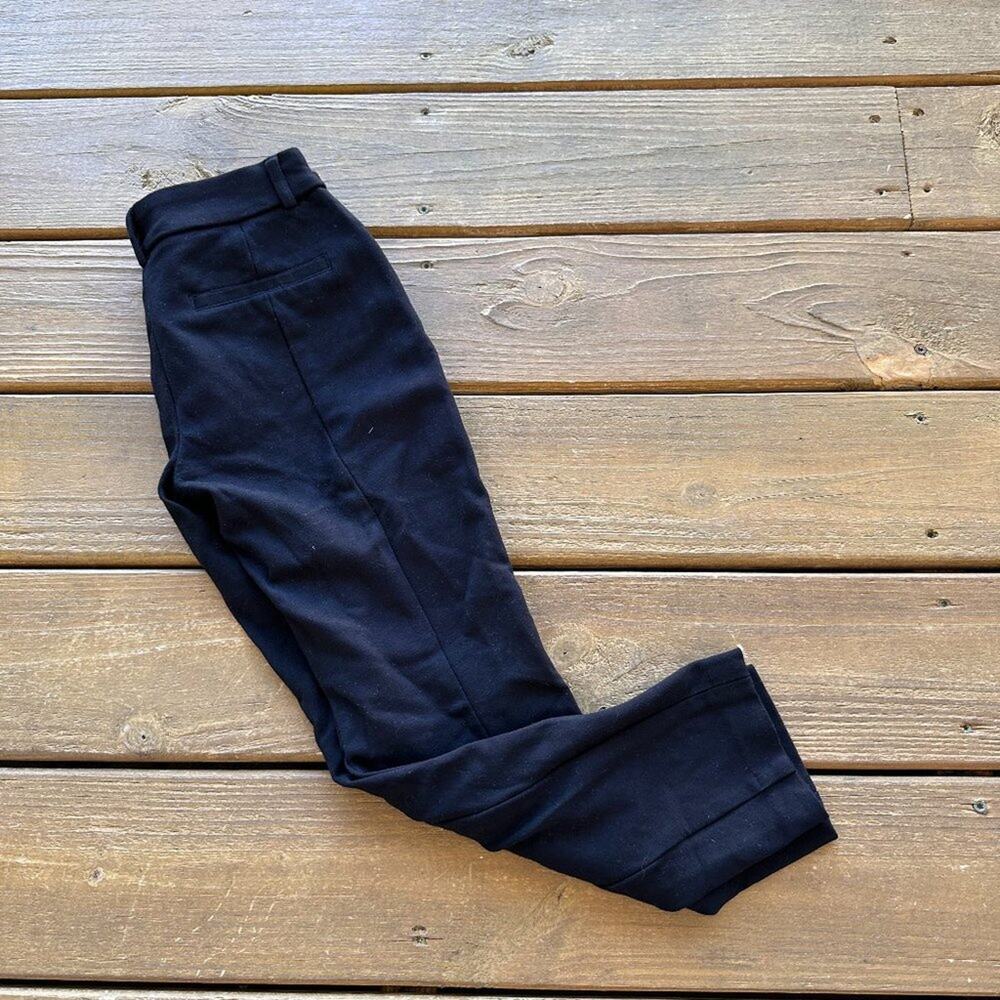 Express Skinny Mid Rise Black Stretchy Crop Pants